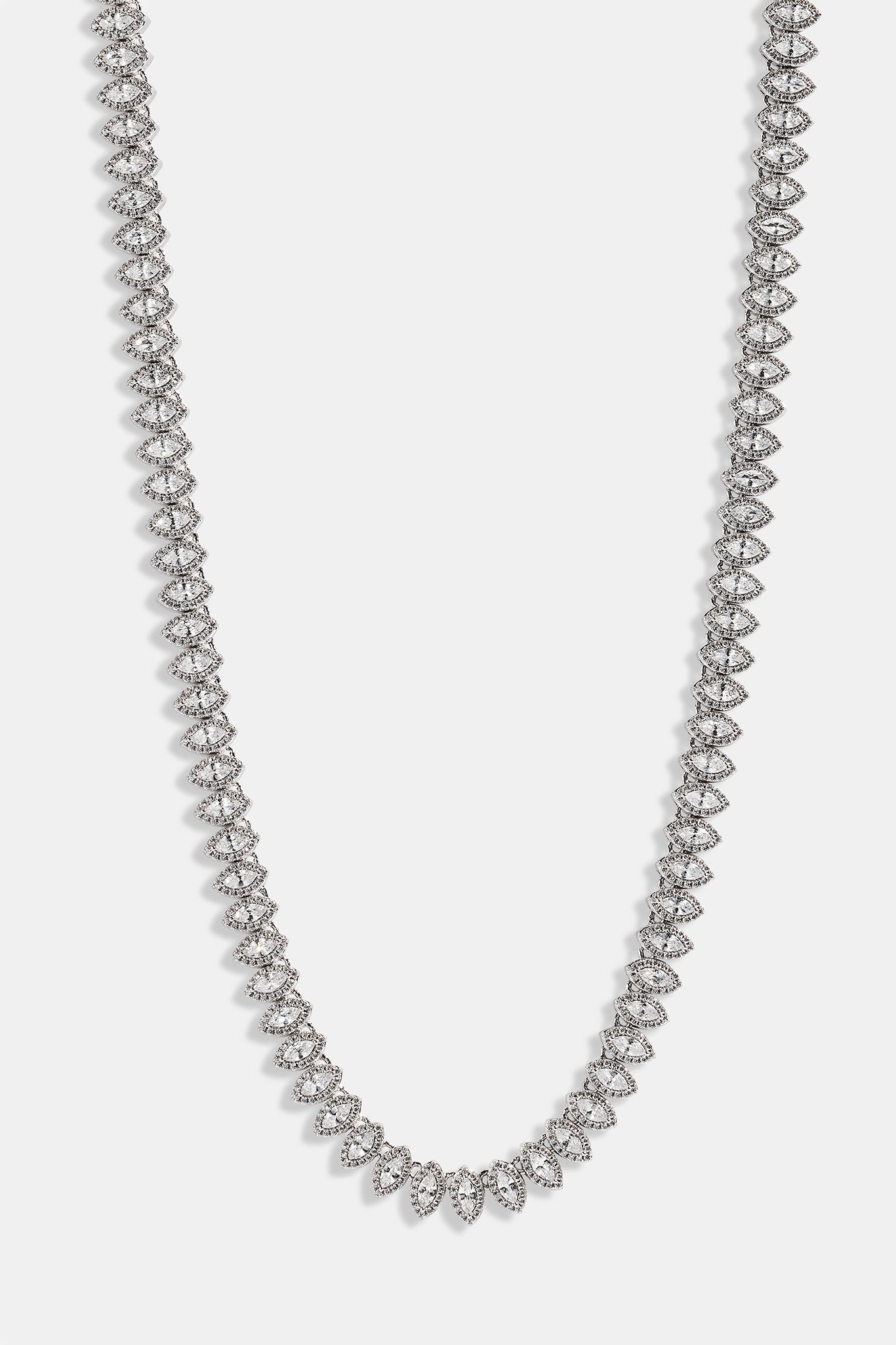 Marquise Tennis Chain - 8mm - White